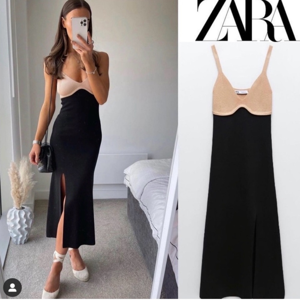 Zara Woman Knit Midi Dress 3519/027